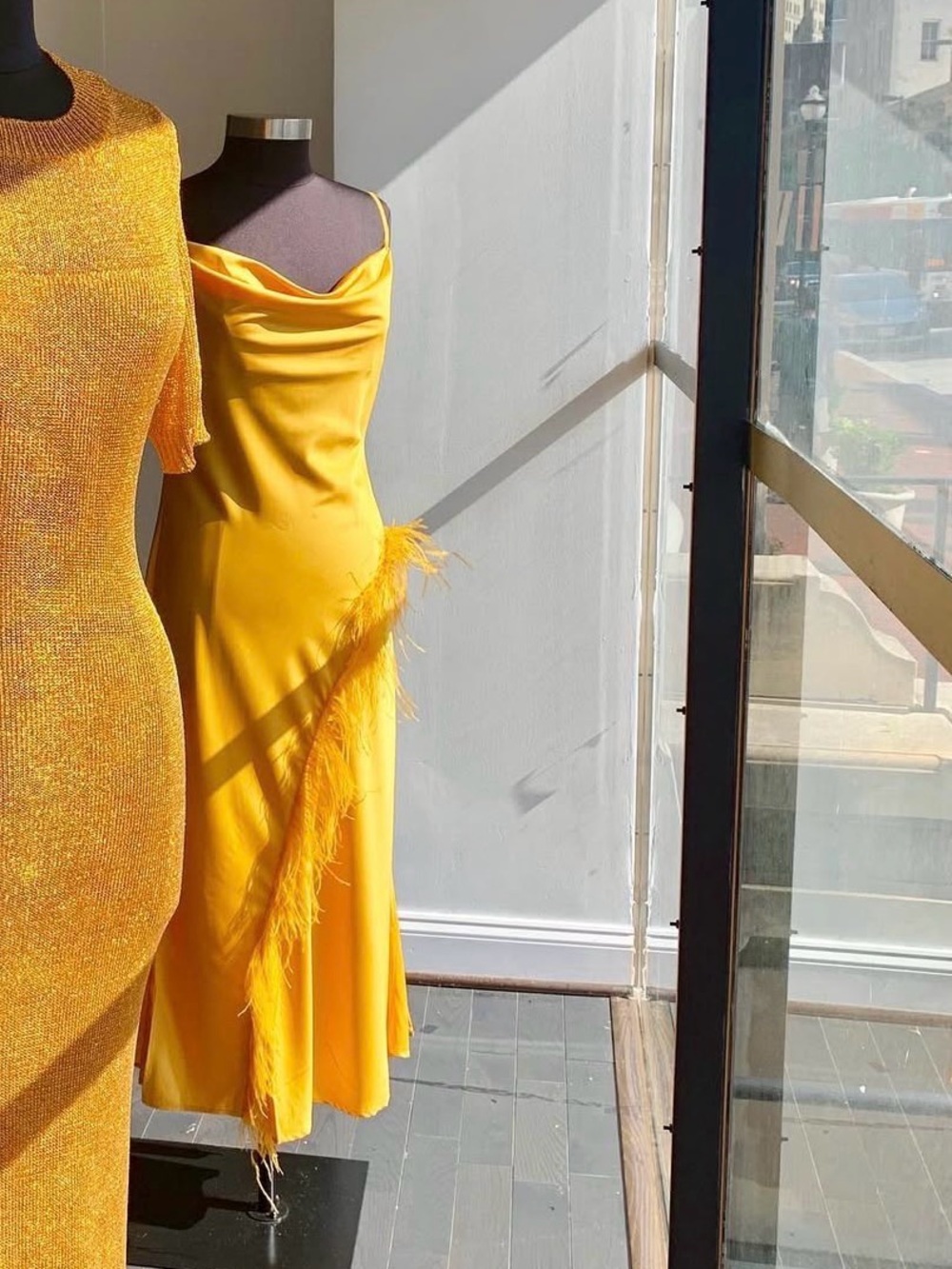 HANIFA | Leah Feather Slip Dress